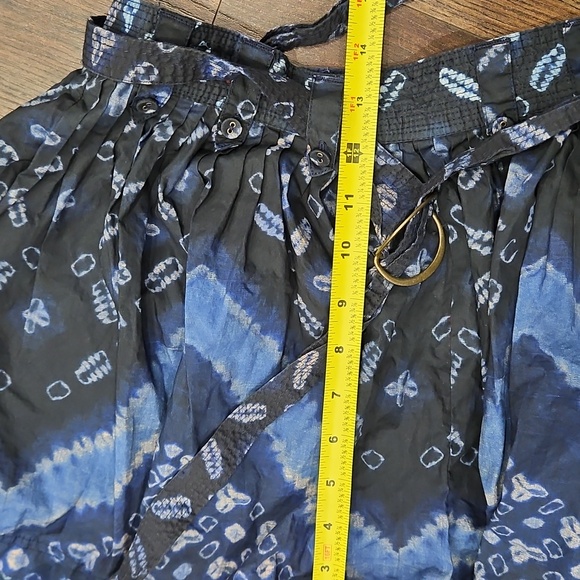 Ulla Johnson Black and Blue Patterned Shorts - Picture 10 of 10